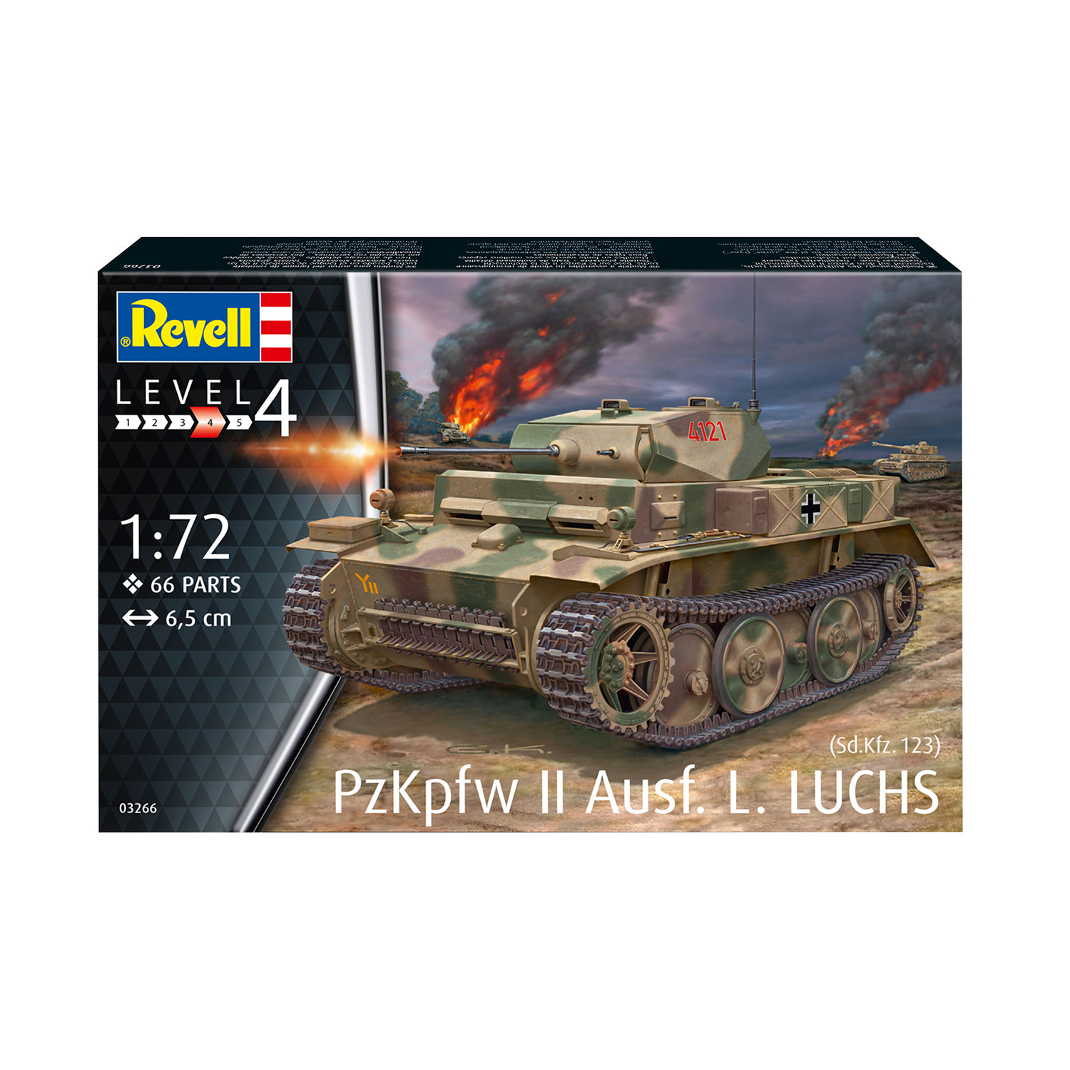 Сборная модель Revell Немецкий лёгкий танк PzKpfw II 03266 - фото 5