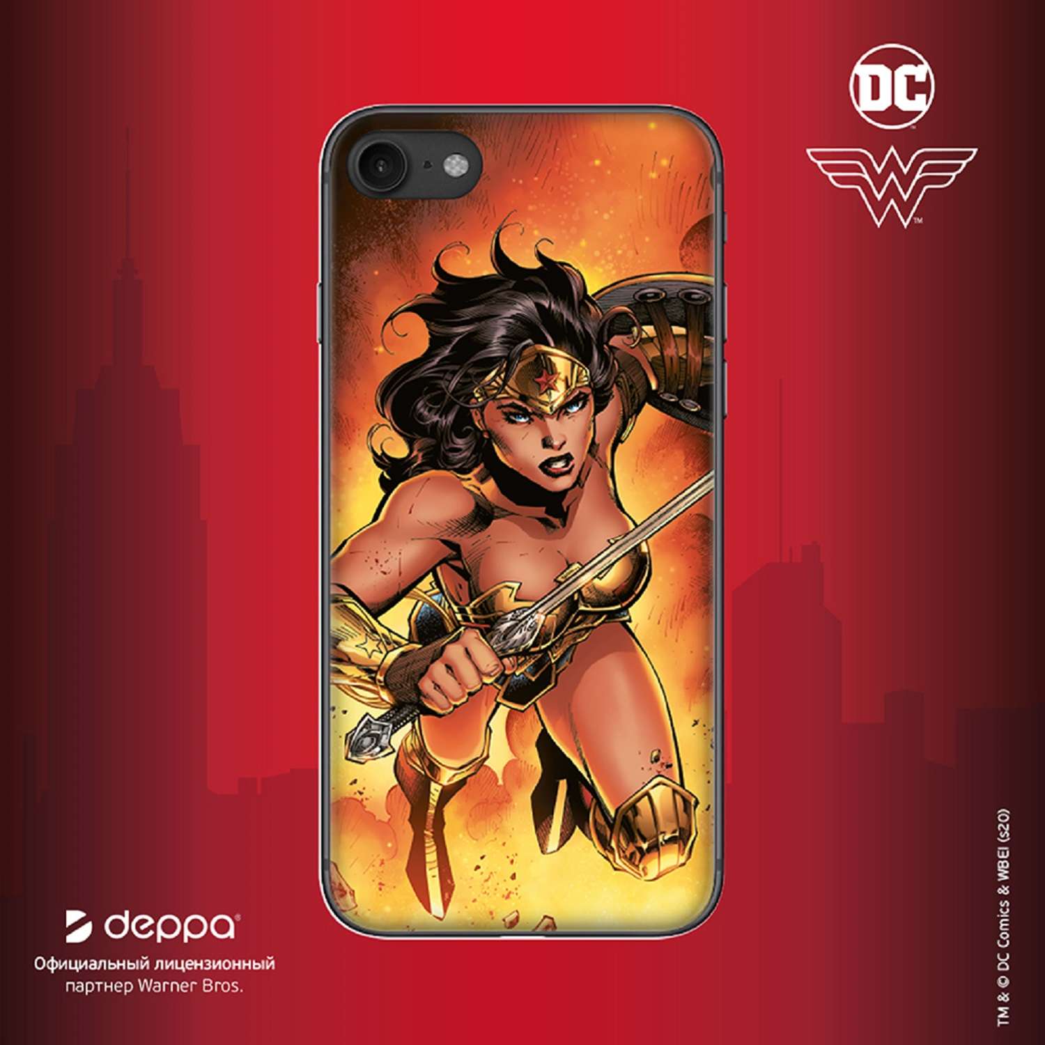 Чехол deppa Для iPhone 7 и 8 logo Wonder Woman - фото 3