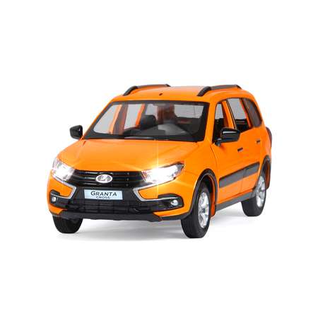 Машинка металлическая АВТОпанорама игрушка детская Lada Granta Cross оранжевый