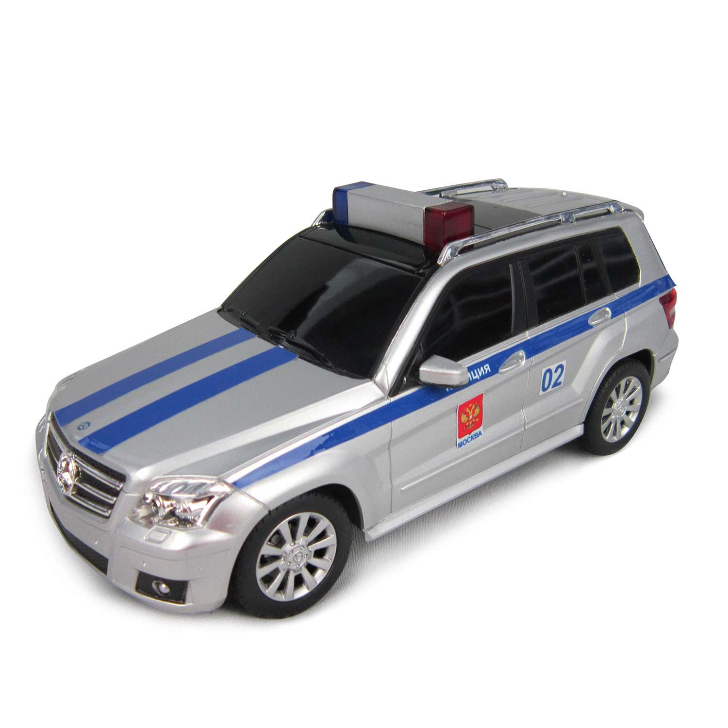 Машинка Rastar радиоуправляемая 1:24 Mercedes Glk Полицейская 32100P - фото 1