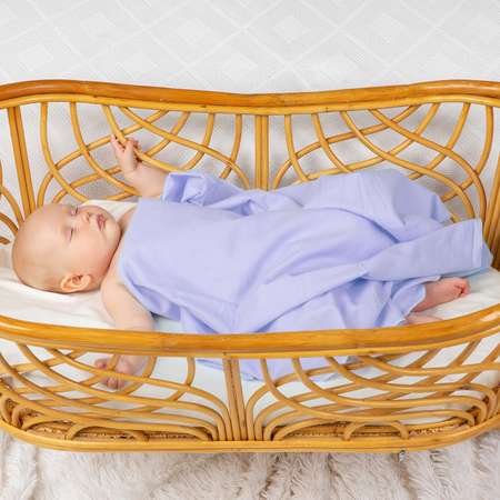 Пеленка фланелевая Чудо-Чадо для новорожденных Гамма сиреневый 75х120см 3 шт