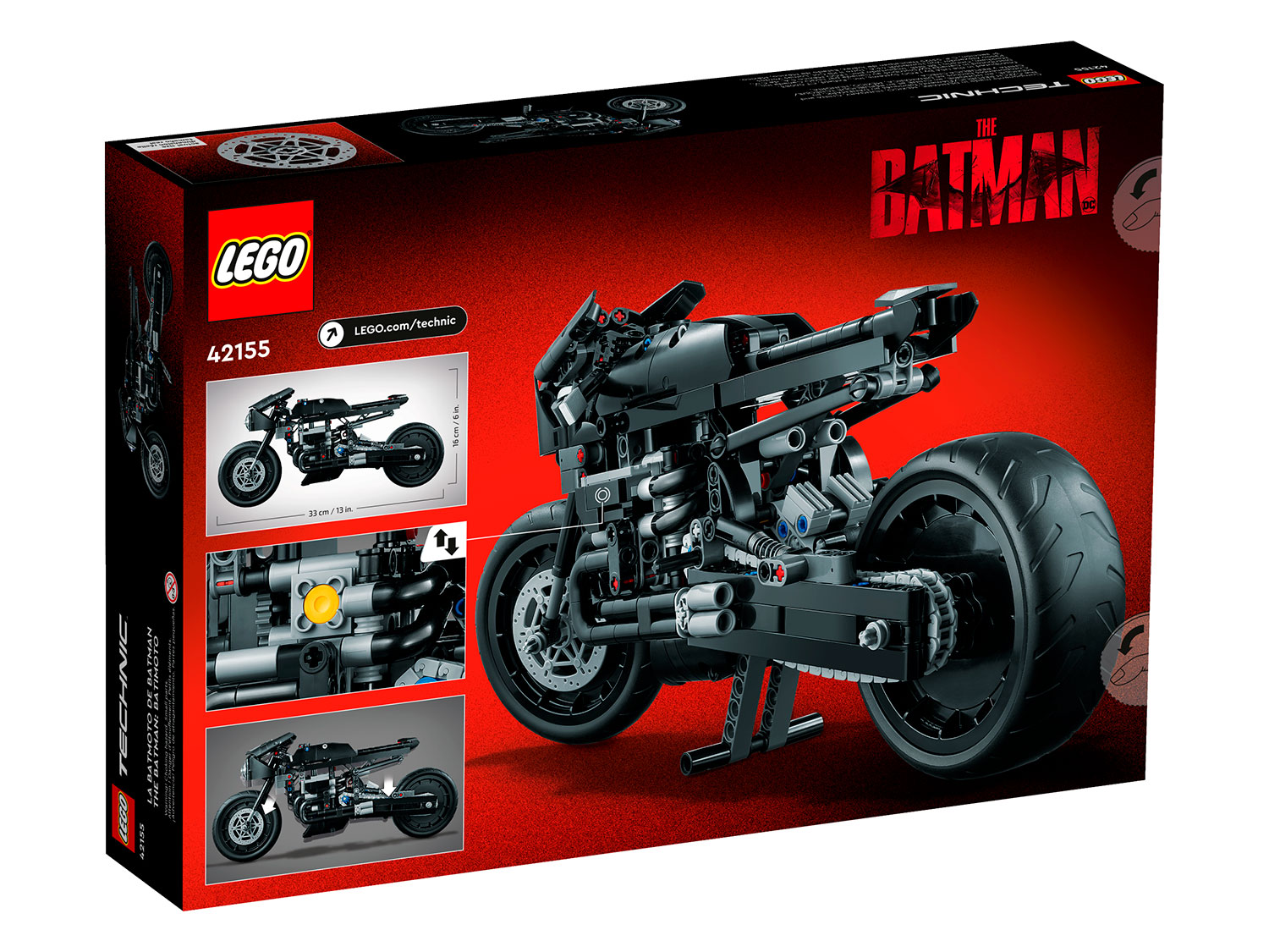 Конструктор LEGO Technic LEGO Бэтцикл 42155 - фото 9