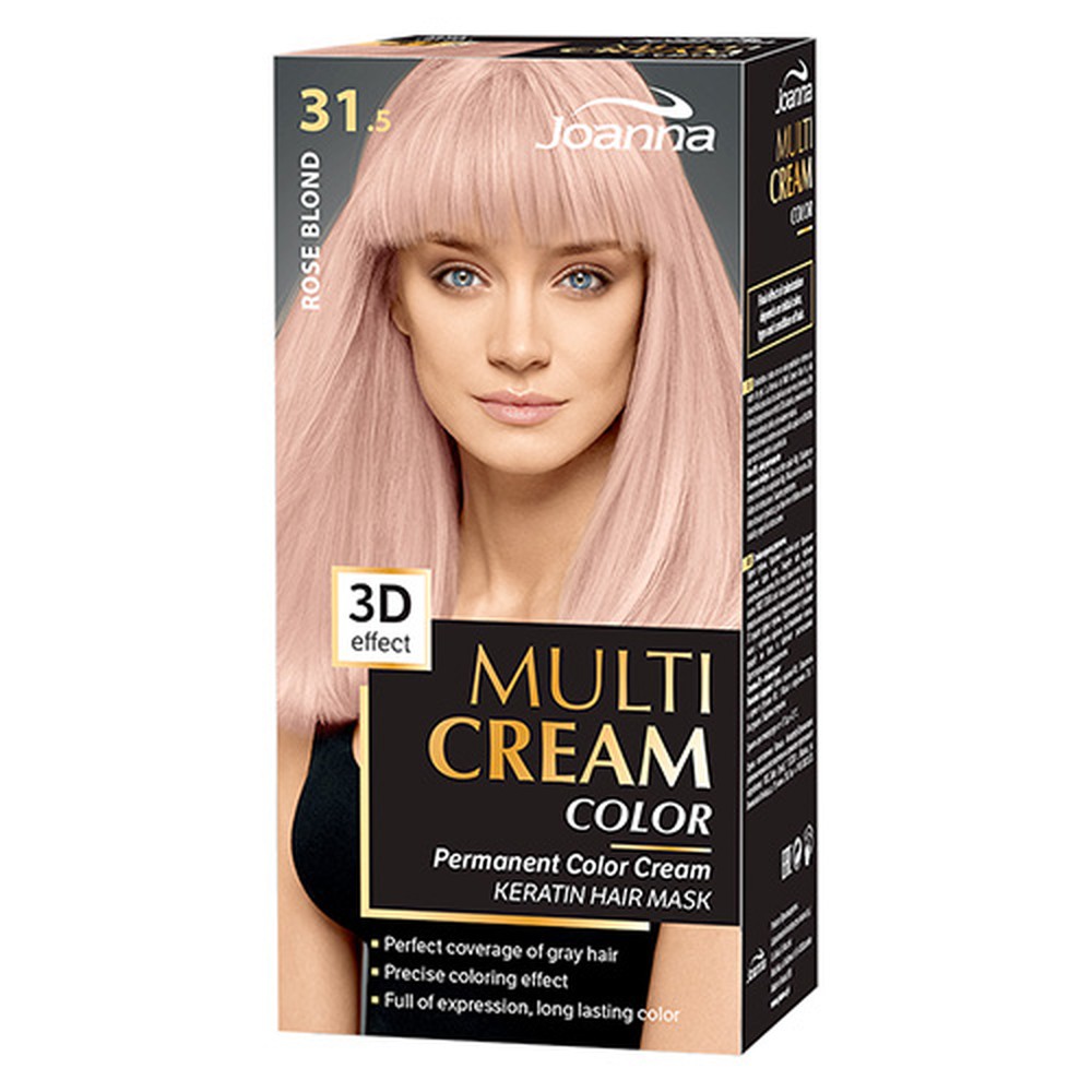 Краска для волос JOANNA Multi cream 3d розовый блонд (тон 31.5) - фото 4