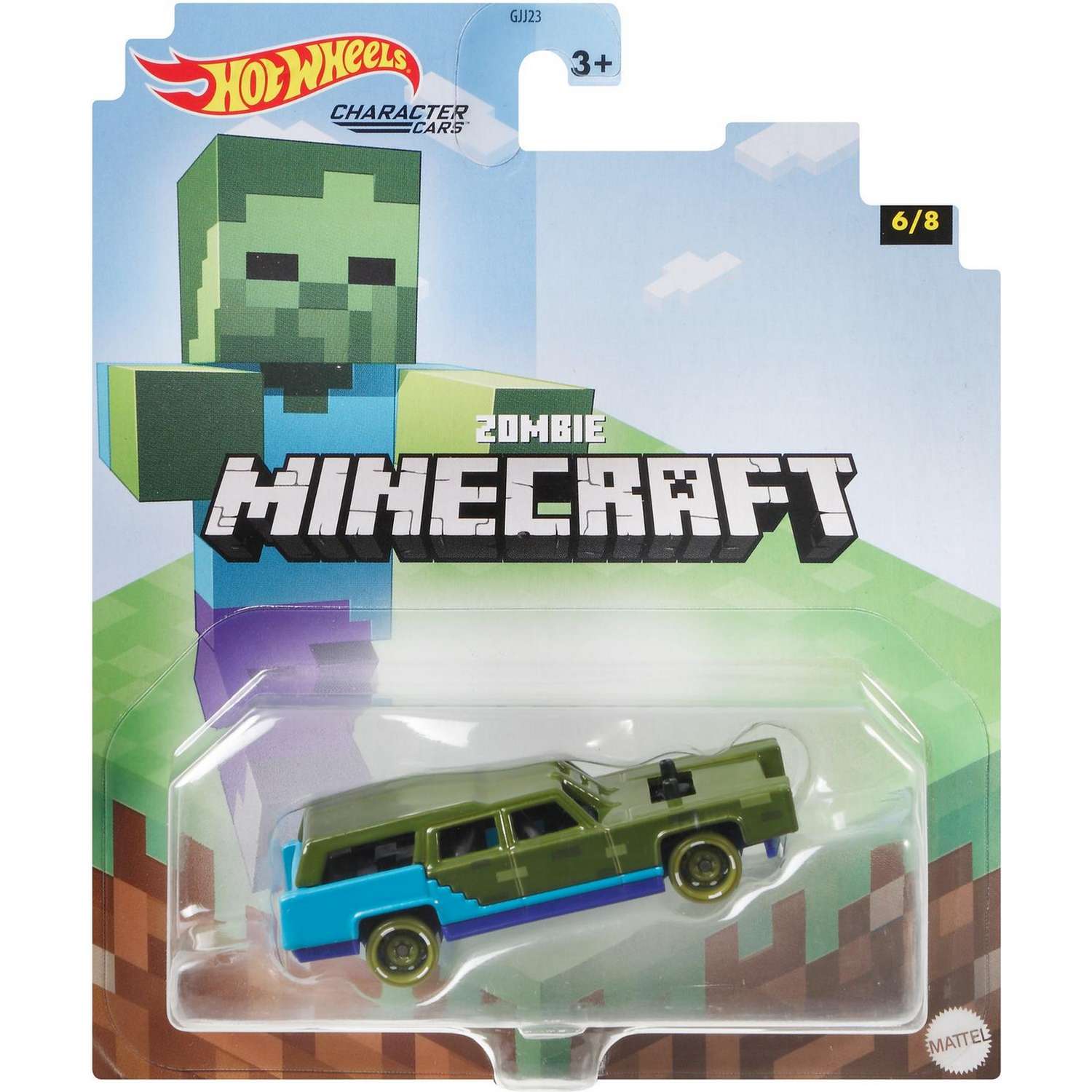 Машинка Hot Wheels Герои компьютерных игр Minecraft Зомби GYB70 купить по  цене 99 ₽ в интернет-магазине Детский мир