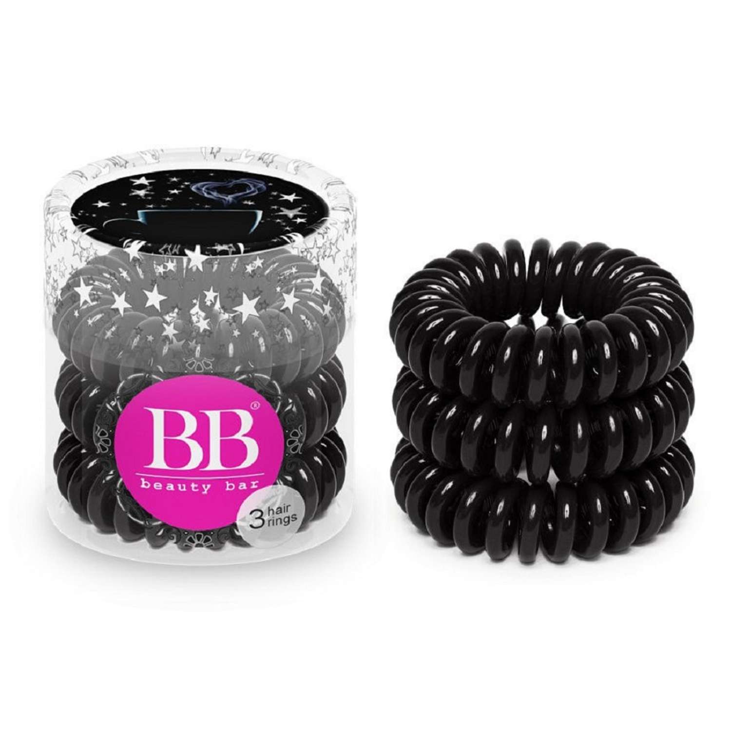 Резинка для волос Beauty Bar спираль черный 3 шт. 820022 - фото 2