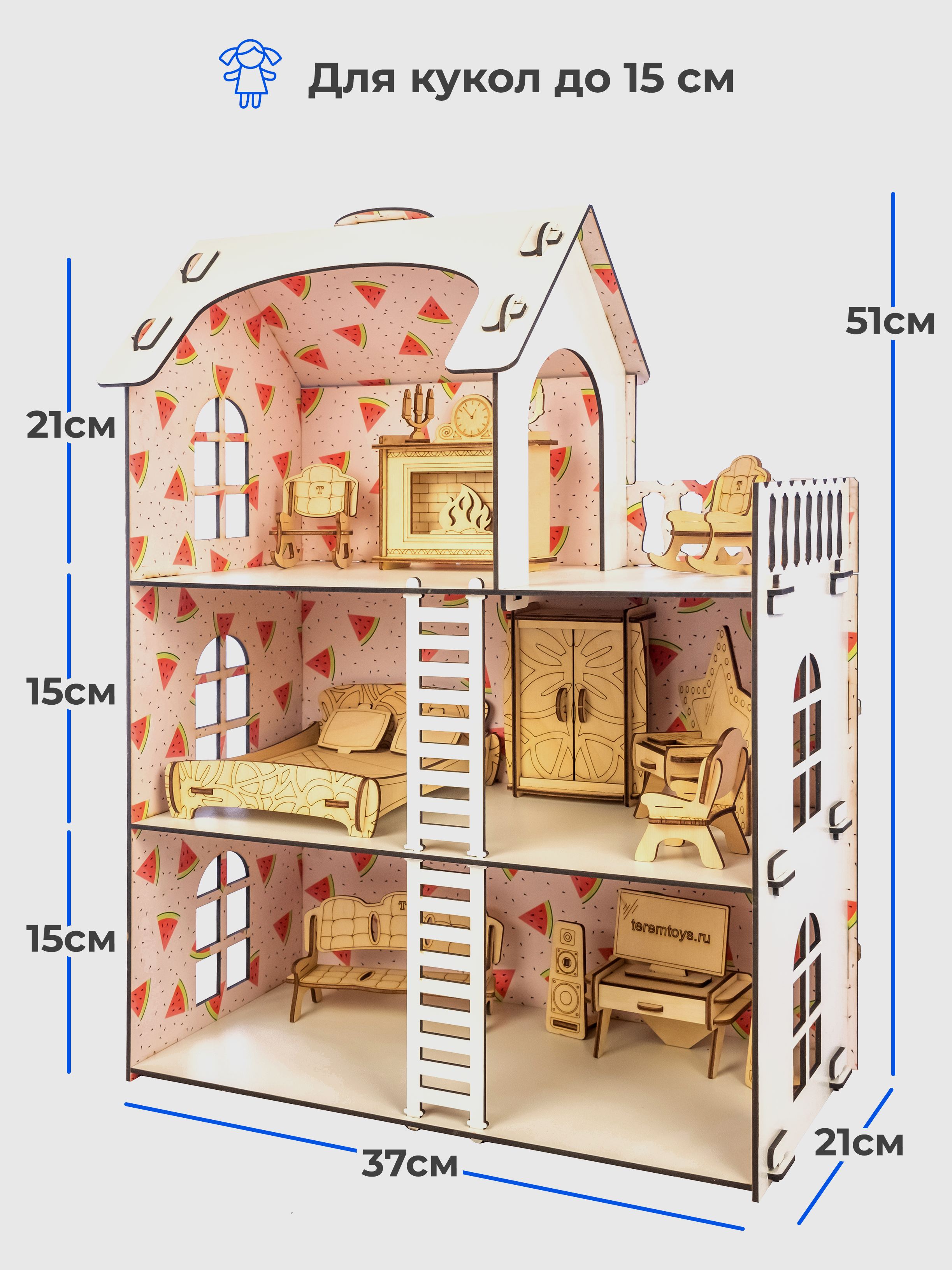 Кукольный домик с мебелью Teremtoys 3141 3141 - фото 5