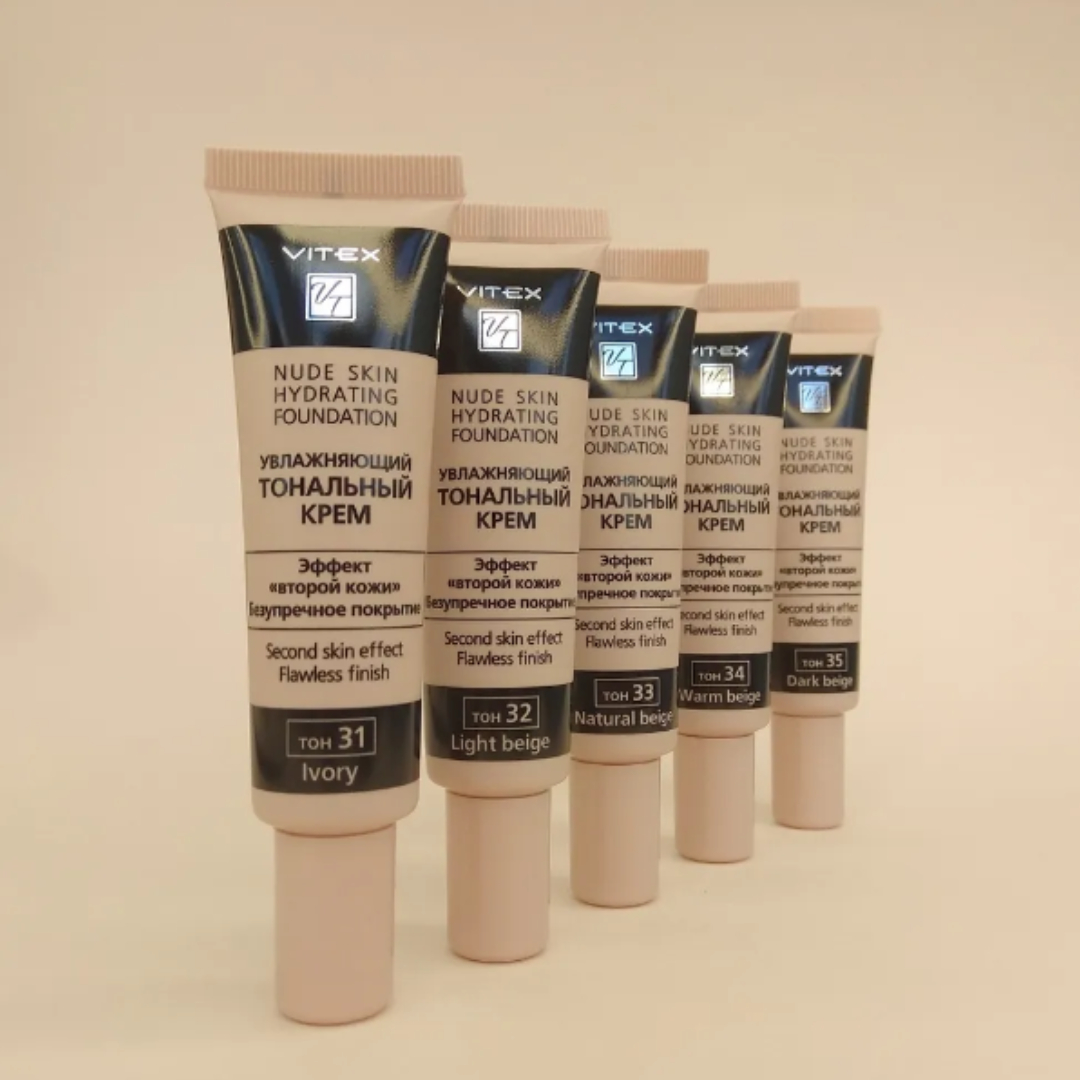 Тональный крем ВИТЭКС для лица nude skin hydrating foundation увлажняющий 30мл тон31 ivory - фото 6