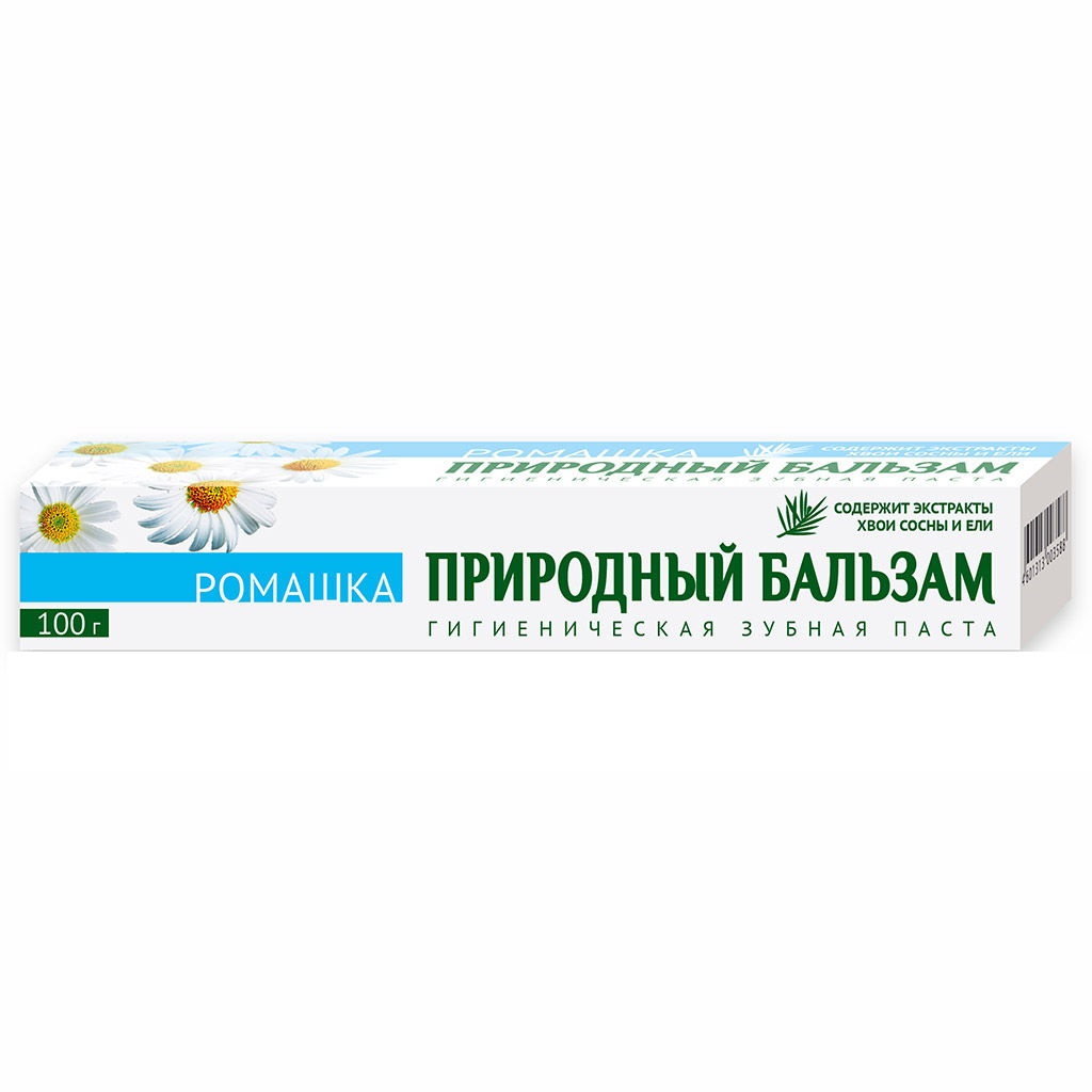 Зубная паста Весна Природный бальзам ромашка в футляре 100г - фото 2