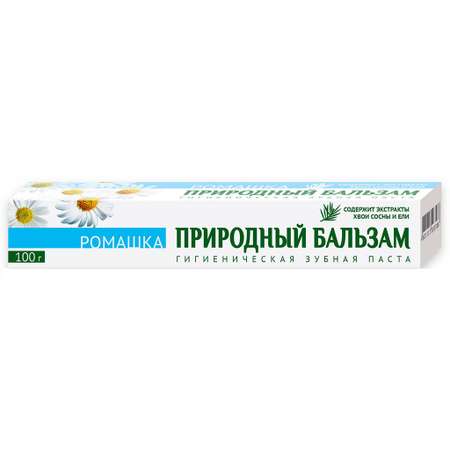 Зубная паста Весна Природный бальзам ромашка в футляре 100г