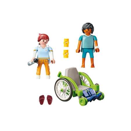 Набор фигурок Playmobil Пациент в инвалидном кресле