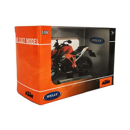 Мотоцикл WELLY 1:18 KTM 1290 SUPER DUKE R оранжевый