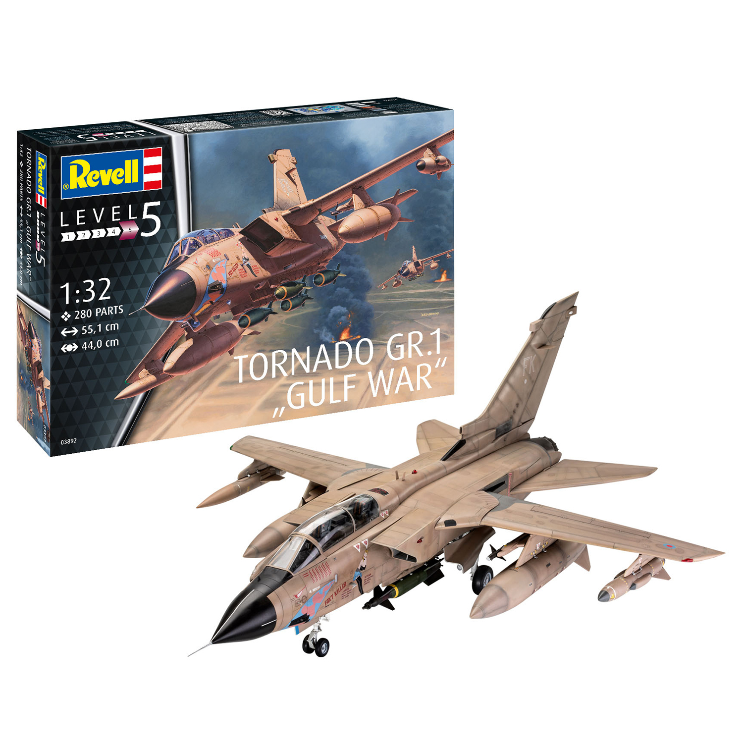 Сборная модель Revell Истребитель-бомбардировщик Tornado GR Mk 1 RAF Gulf War 03892 - фото 2