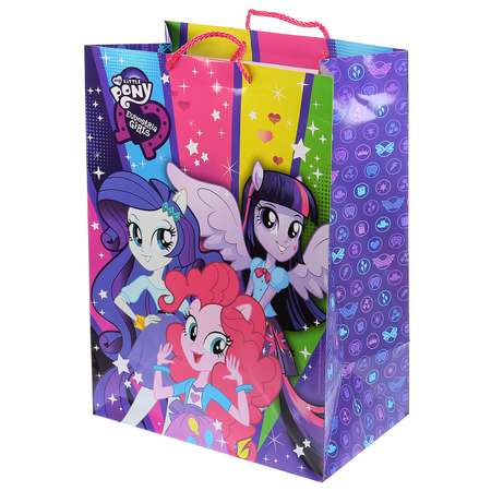 Пакет Играем вместе Веселый праздник Equestria girls глянцевый подарочный