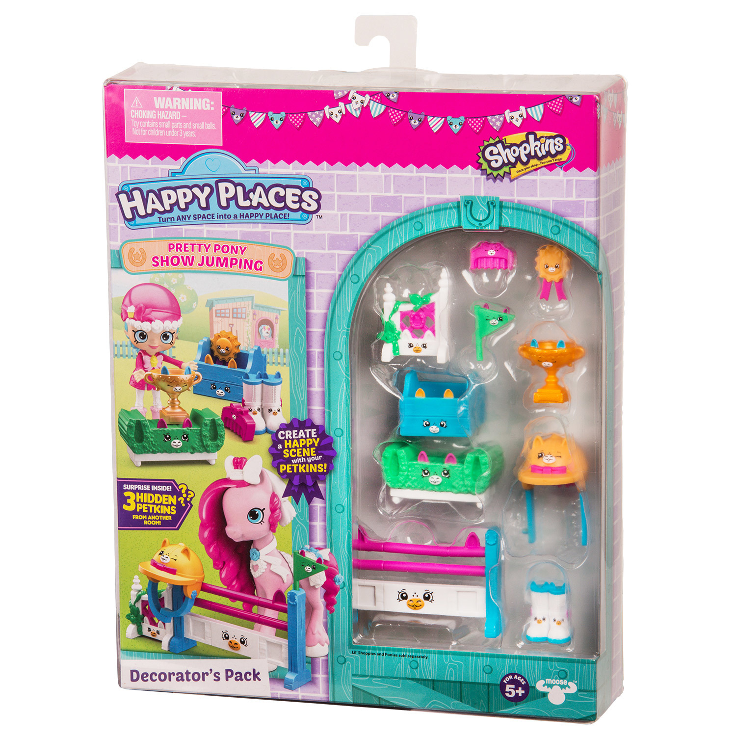 Набор для декора Happy Places Shopkins Конкурс прыжков через барьер для пони 56679 - фото 5