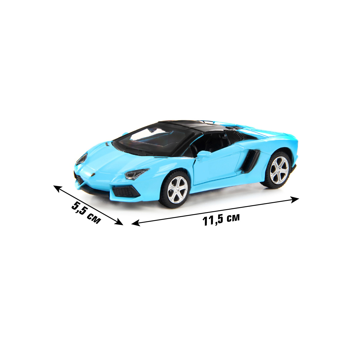 Машинки HOFFMANN Ламборджини 1:43 Lamborghini Aventador LP700-4 Roadster металлическая 58025 - фото 2