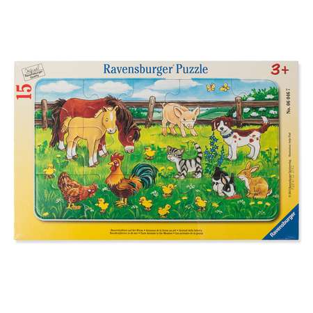 Пазл Ravensburger Животные на лугу 15 шт