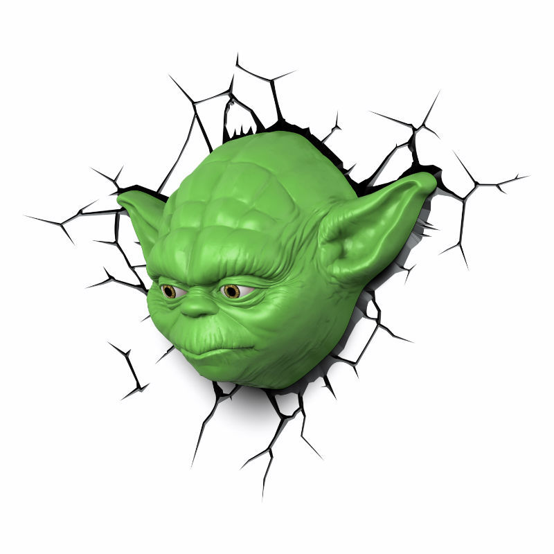 Светильник 3D 3DLightFx Star Wars Yoda Face - фото 3