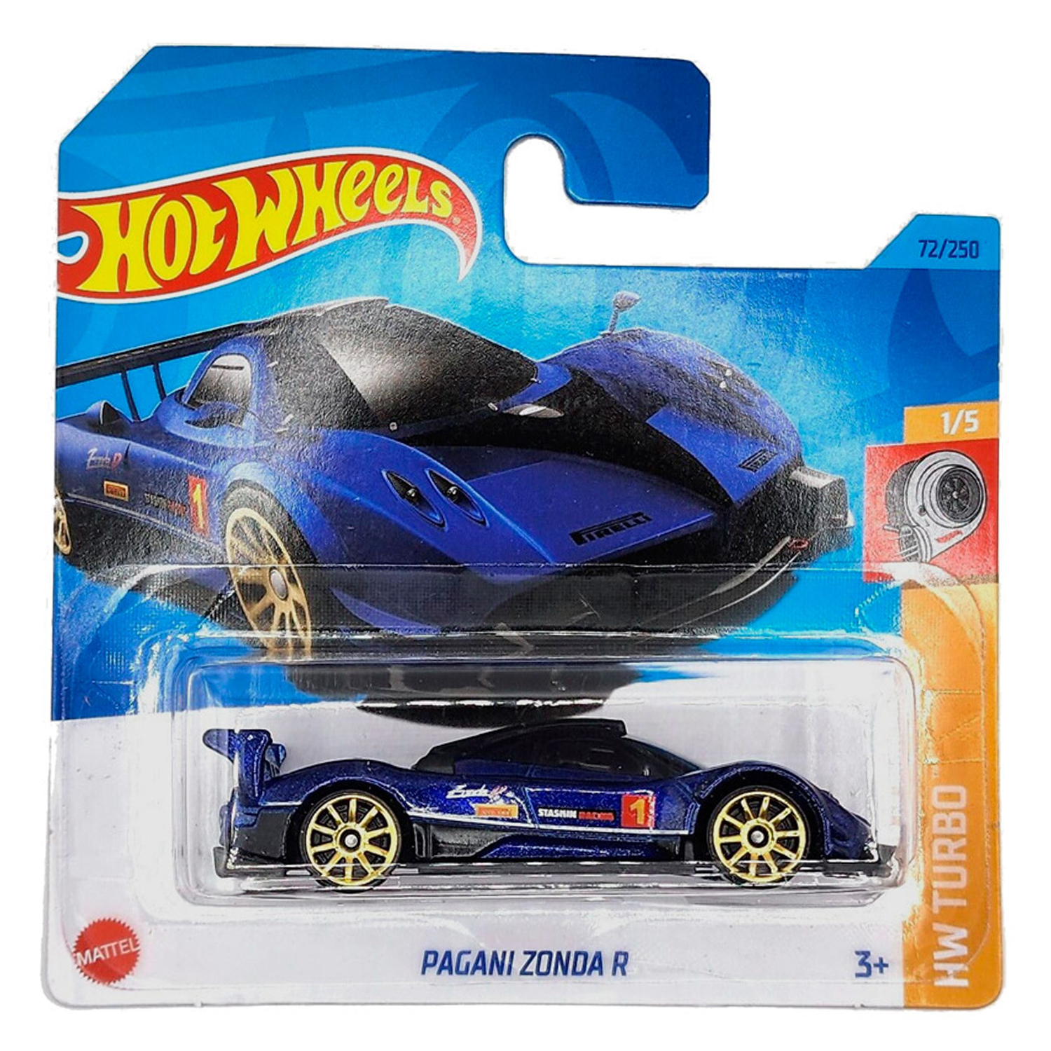 Болид Hot Wheels Pagani zonda r 1:64 без механизмов 5785-A72-HKK83 - фото 1