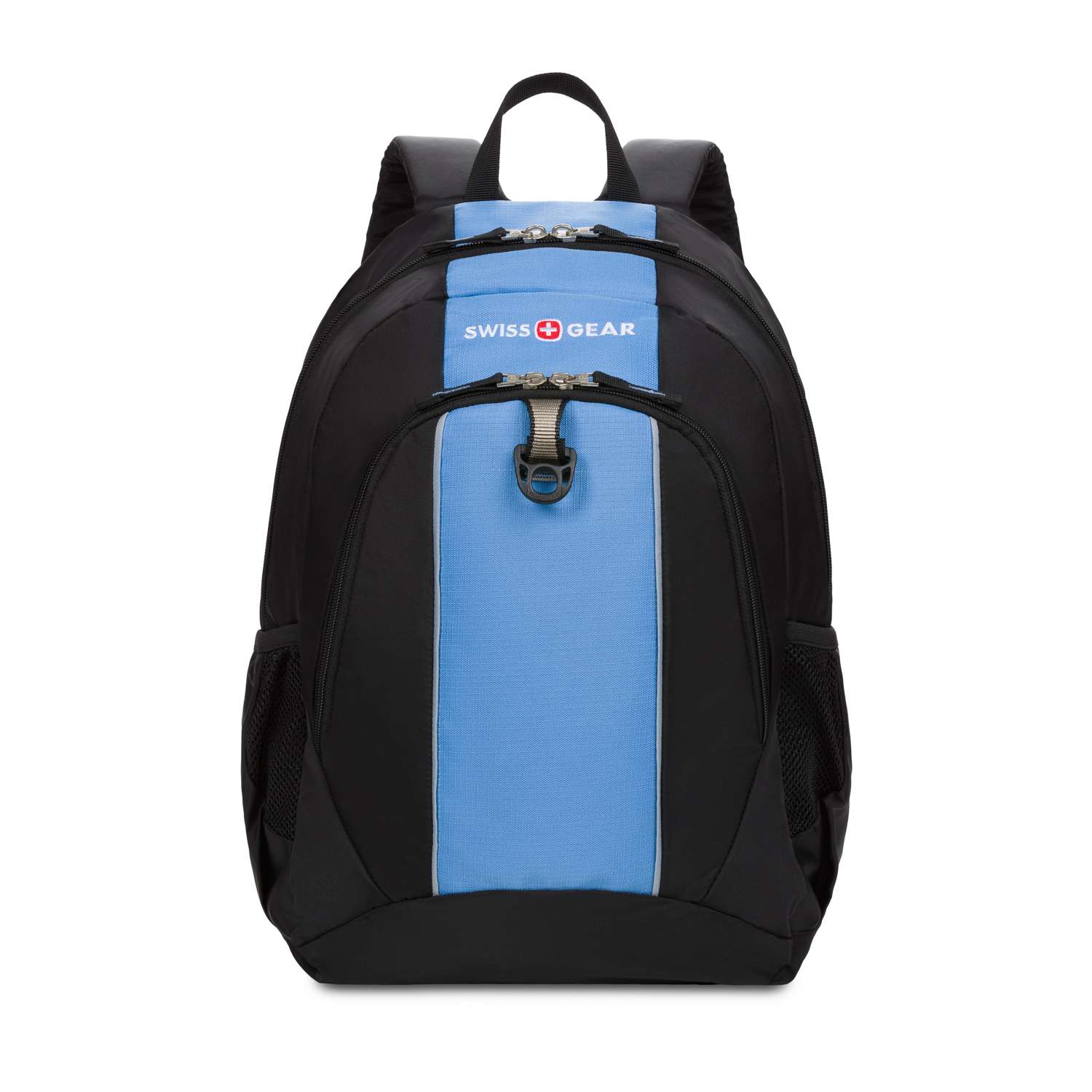 Рюкзак Swissgear школьный чёрный голубой - фото 1