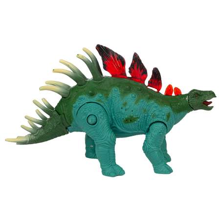 Набор игровой KiddiePlay Динозавр стегозавр с джипом 12628