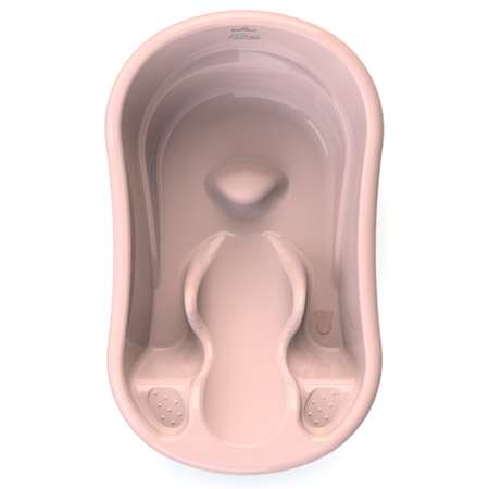 Ванночка для купания KidWick Лайнер с термометром Розовый-Темно-розовый