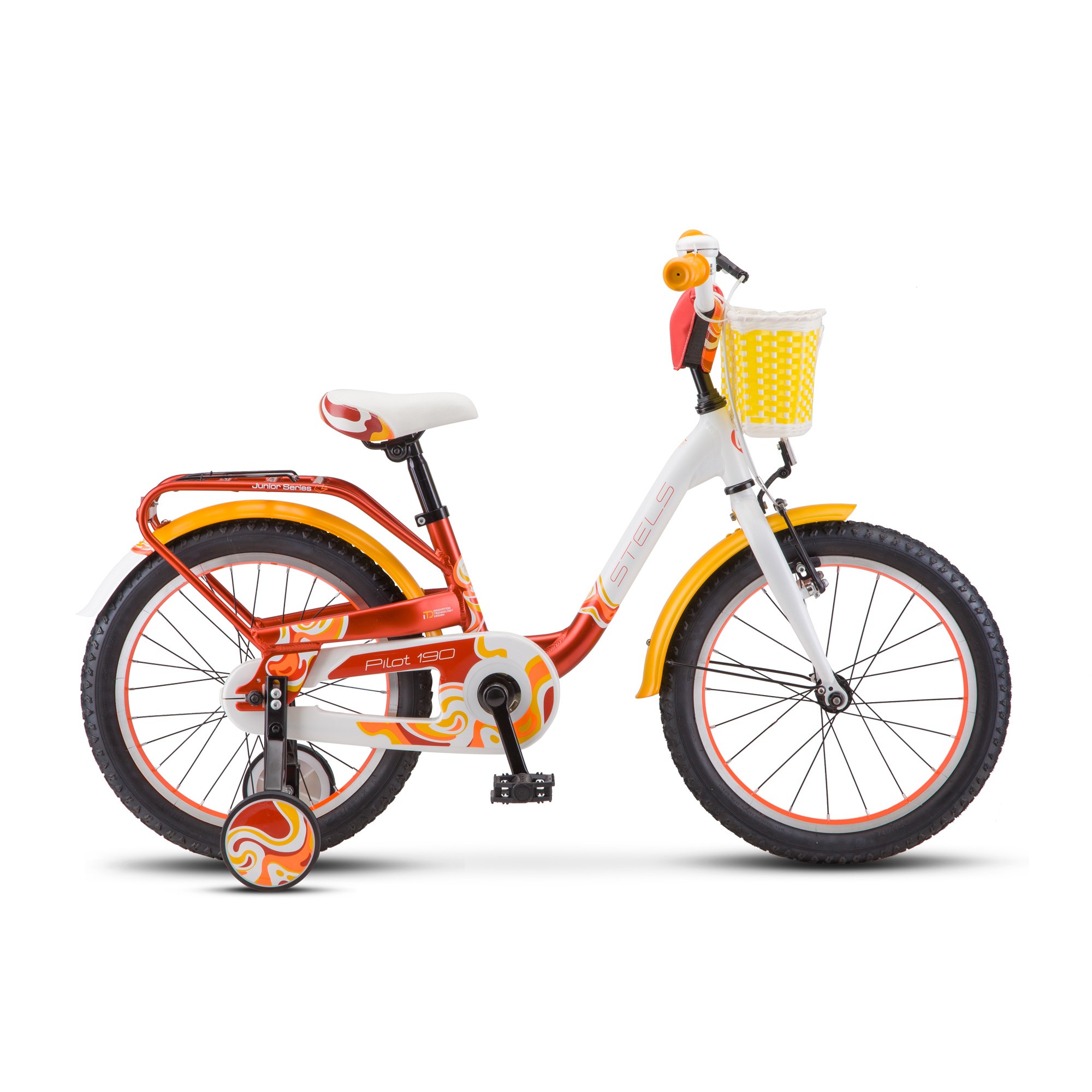 Велосипед STELS Pilot-190 18 V03 09 Красный/жёлтый/белый - фото 1