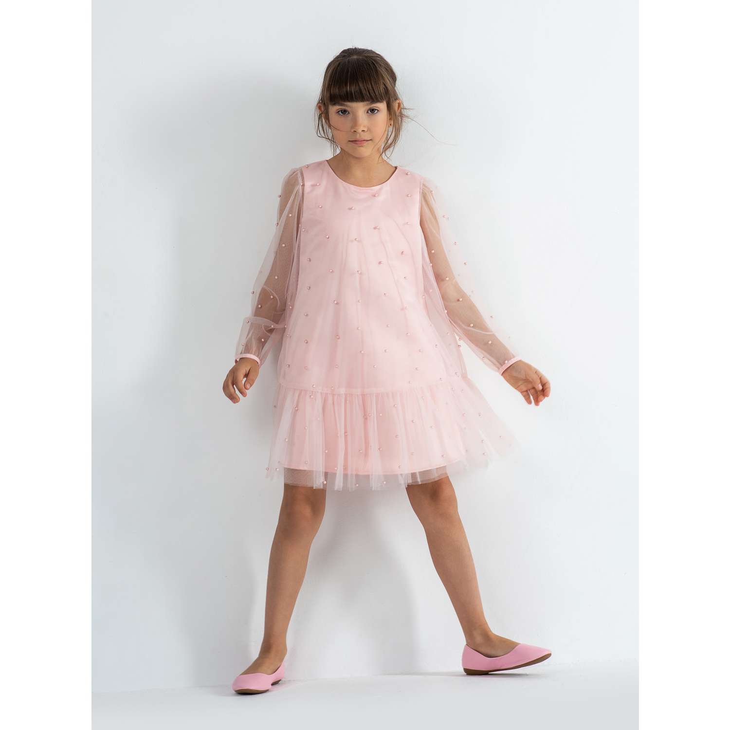 Платье LisaWeta D-078-23 розовый - фото 1