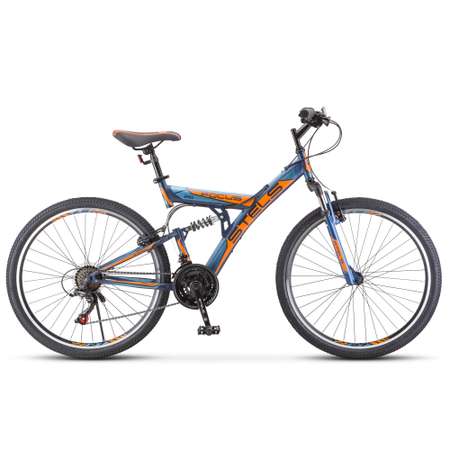 Велосипед STELS Focus V 26 18-sp V030 18 Тёмно-синий/оранжевый