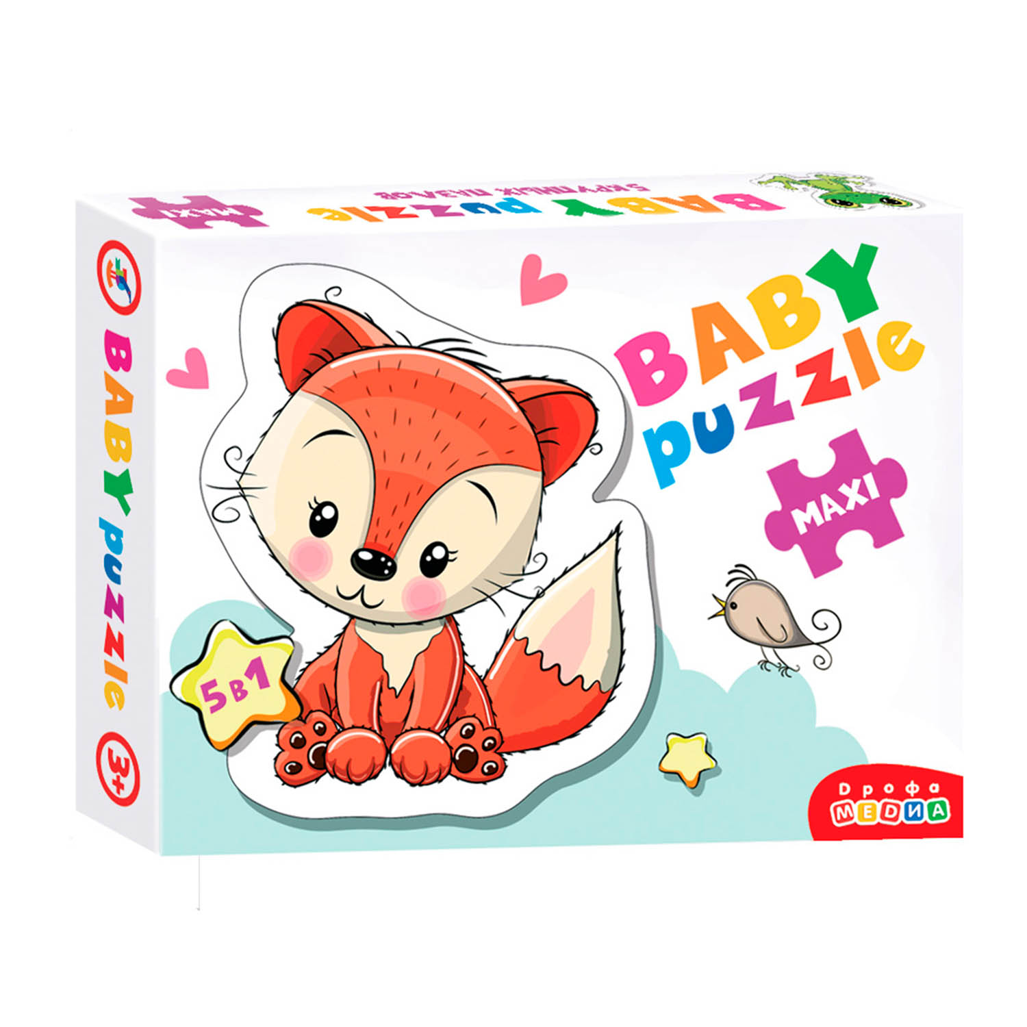 Набор пазлов Дрофа-Медиа Baby Puzzle Лесные животные 5 фигурок животных 3843 - фото 1