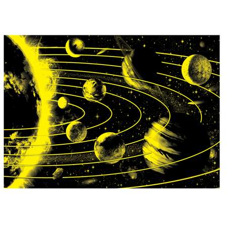 Пазл 1000 деталей ART PUZZLE с неоновым свечением Солнечная система Adrian Chesterman