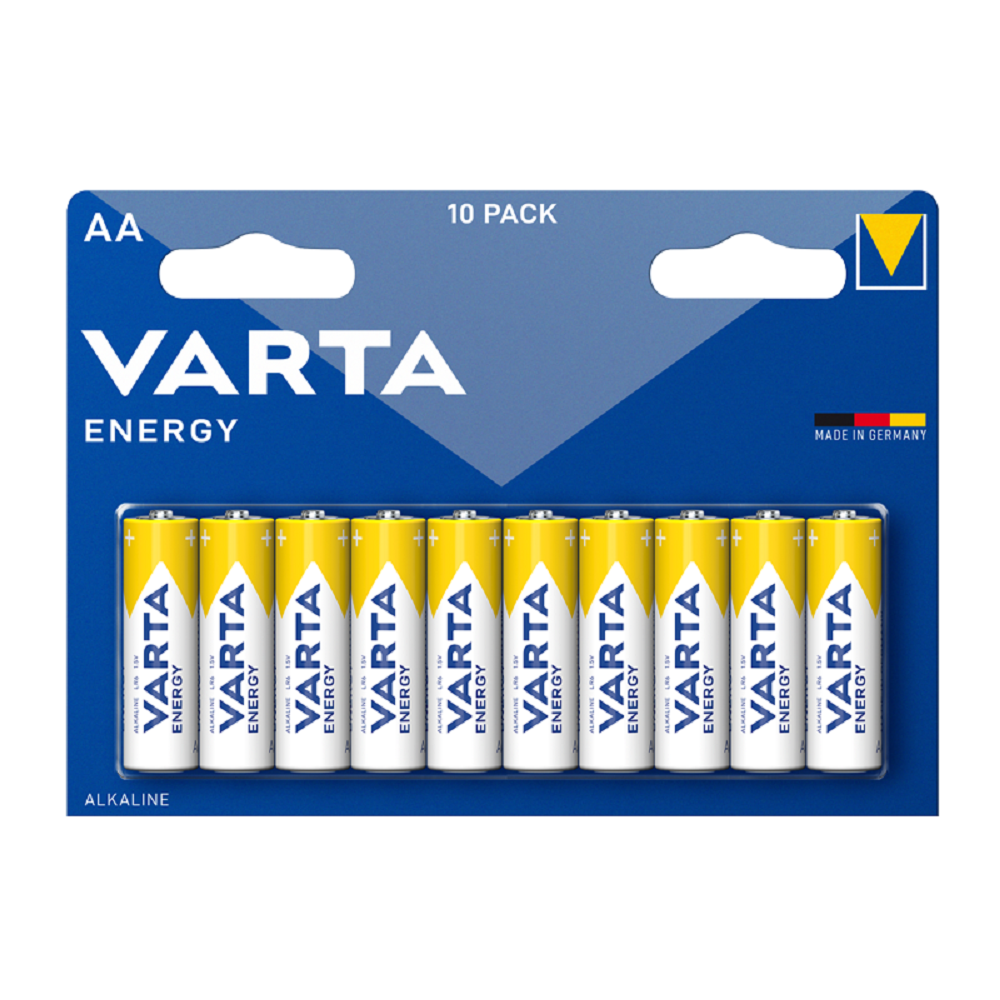 Батарейки Varta Energy LR6 AA BL10 Alkaline 1.5V - фото 1