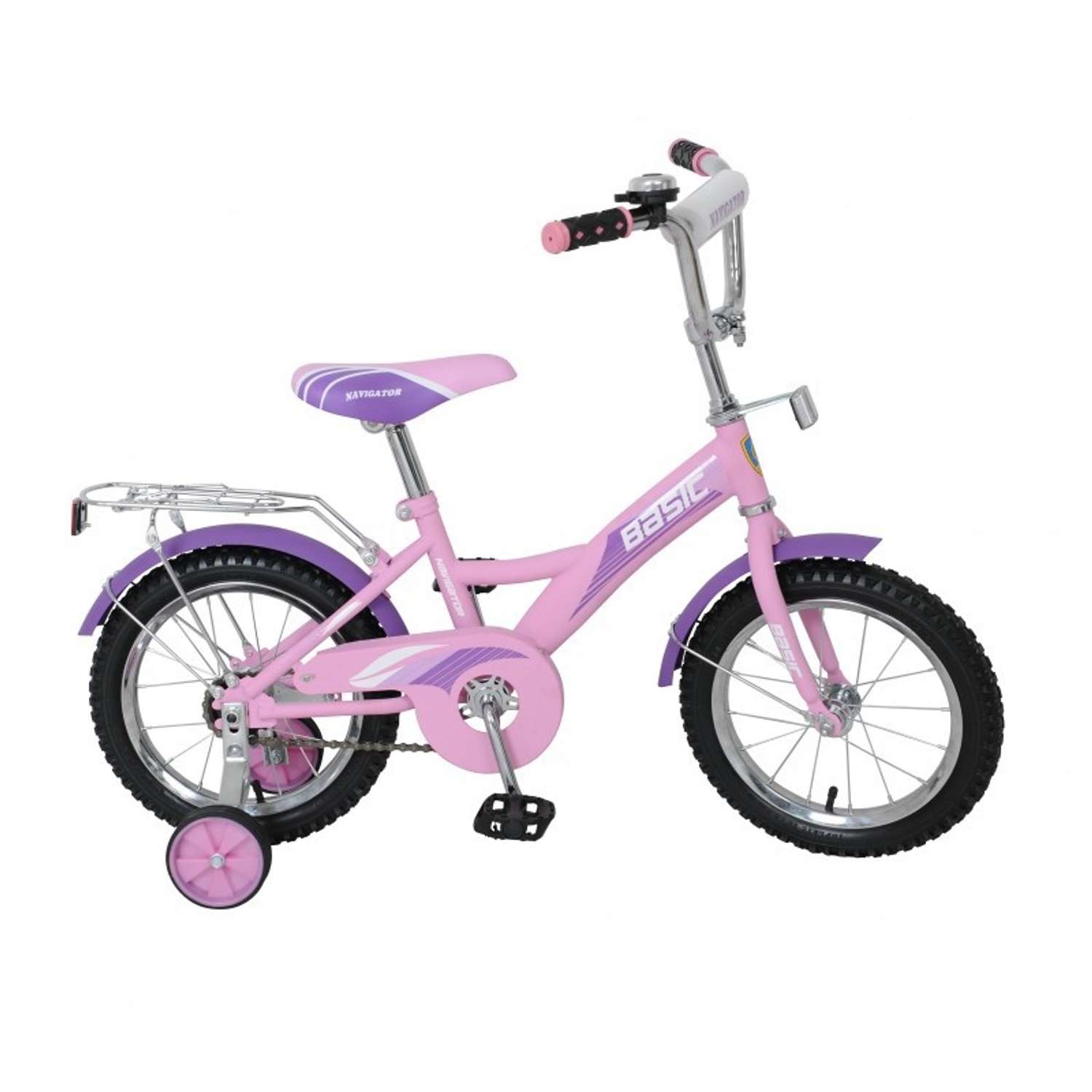 Велосипед Navigator Basic KITE 14" розово-фиолетовый - фото 1