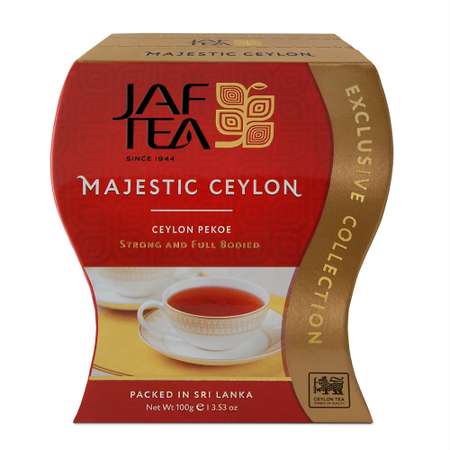 Чай чёрный JAF TEA Majestic Ceylon листовой сорт Pekoe 100 г