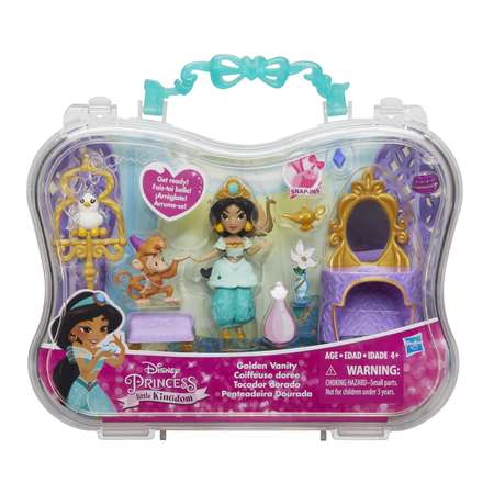 Игровой набор Princess маленькая кукла Принцесса и туалетный столик Жасмин B7164EU40