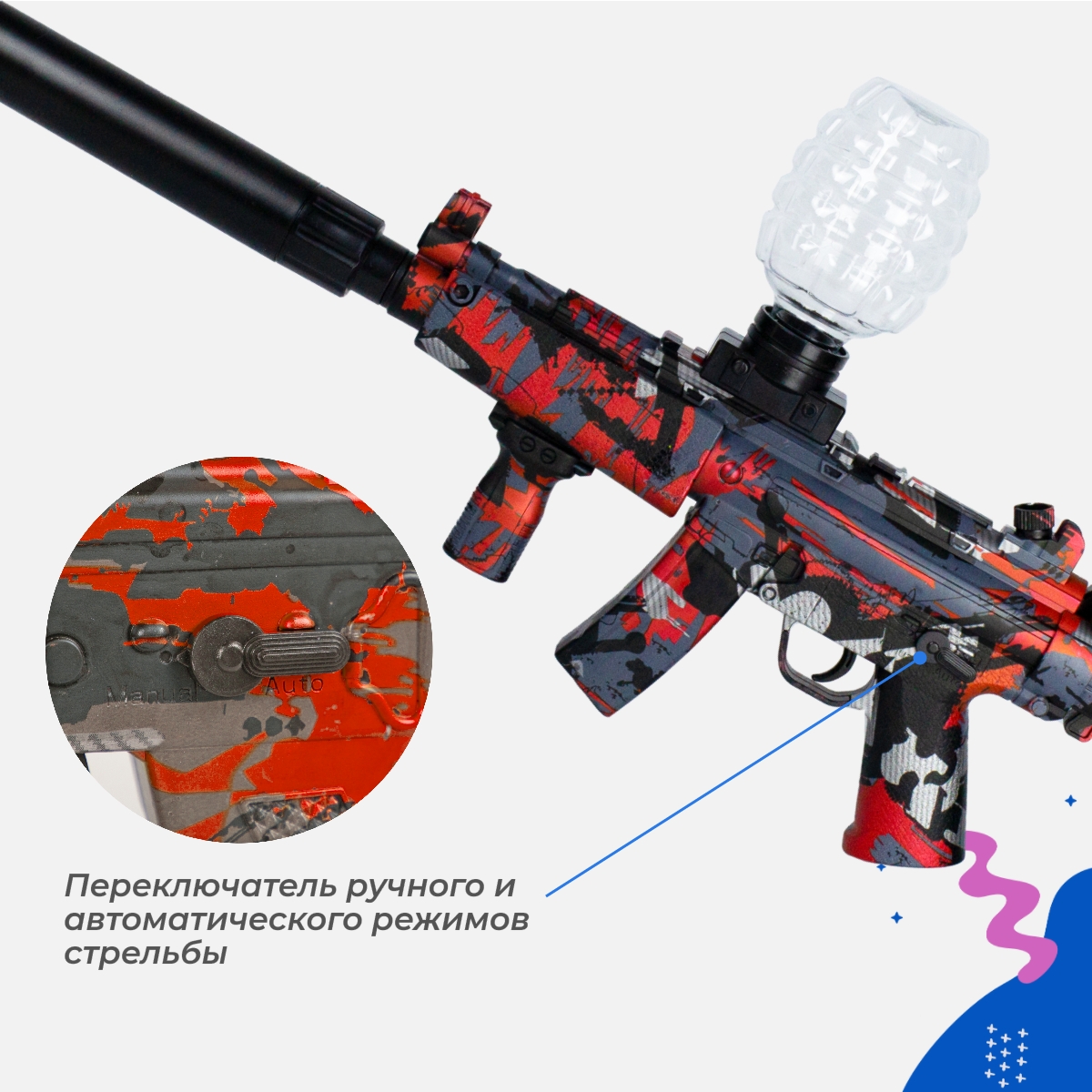 Игрушечный автомат Story Game MP5 - фото 3