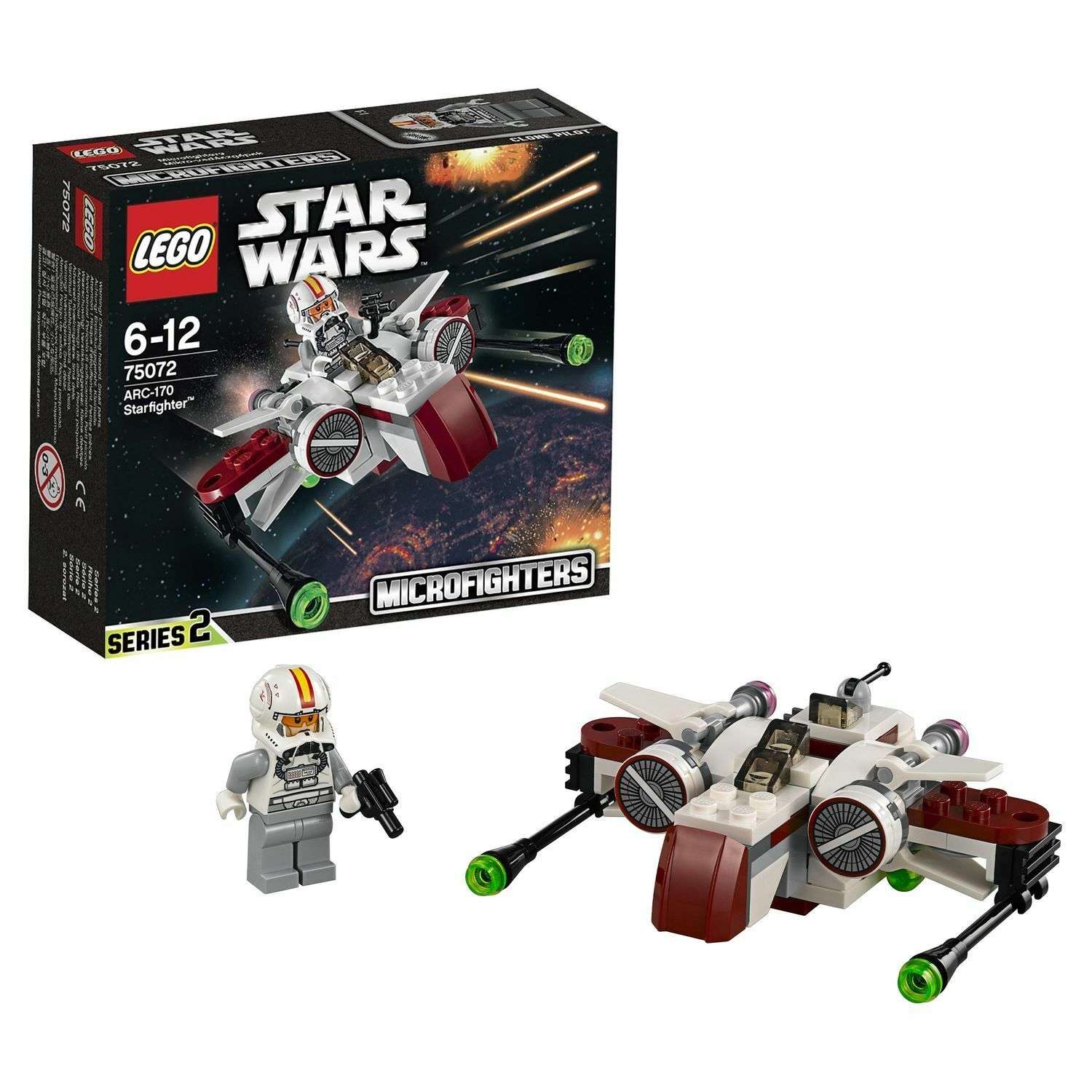 Конструктор LEGO Star Wars TM Звёздный истребитель ARC-170™ (75072) - фото 1