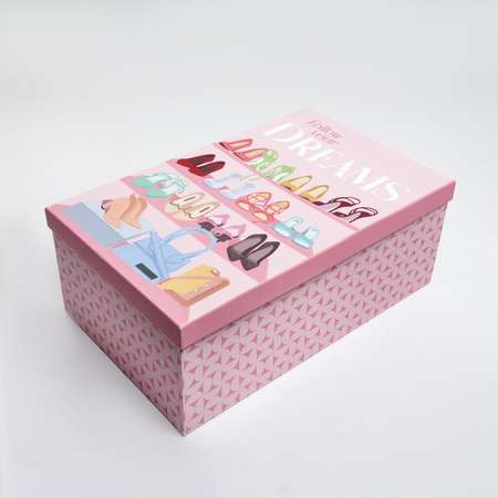 Набор коробк Дарите Счастье подарочных 5 в 1 «Lady» 22 × 14 × 8.5‒ 32.5 × 20 × 12.5 см
