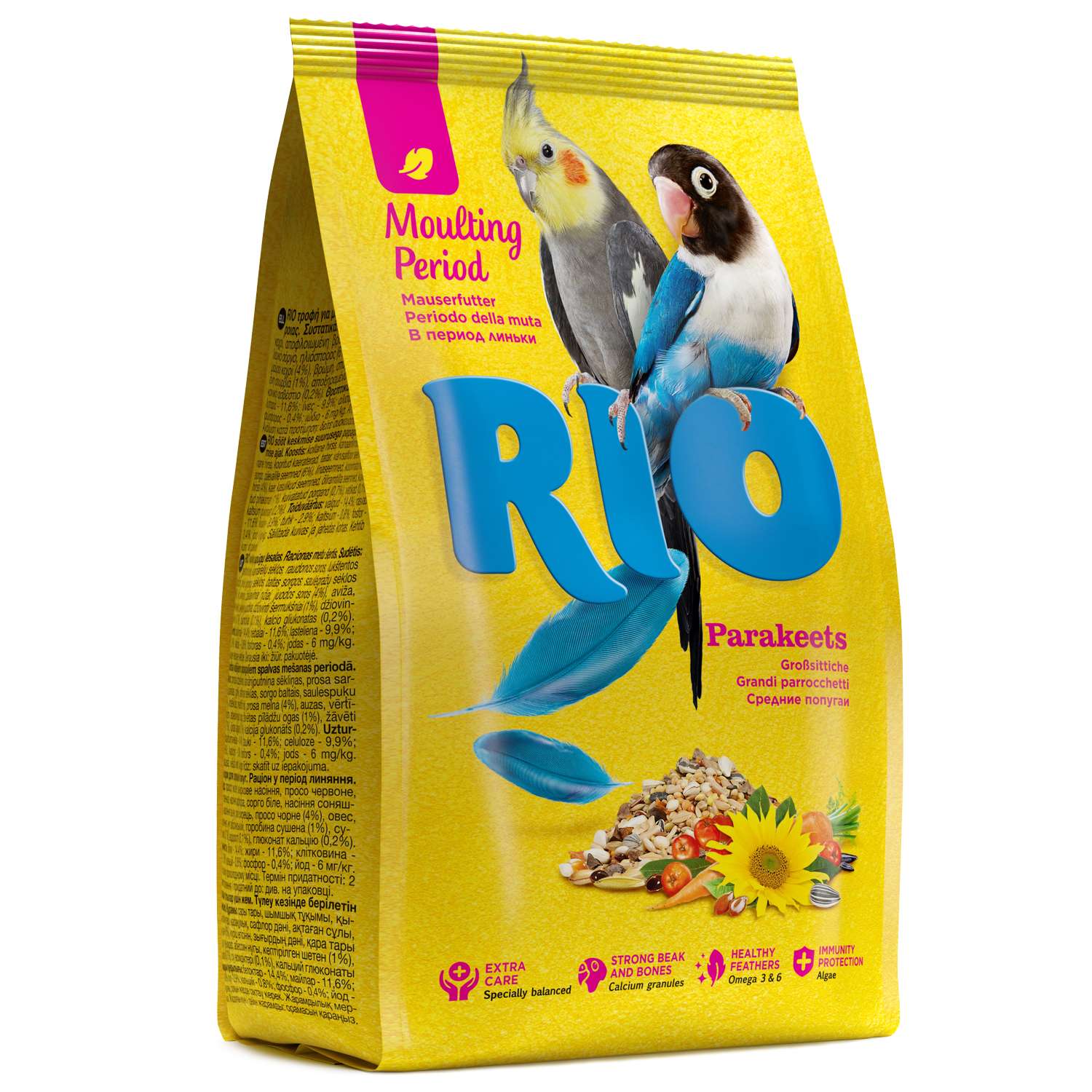 Корм для попугаев RIO средних в период линьки 500г - фото 1
