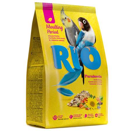 Корм для попугаев RIO средних в период линьки 500г