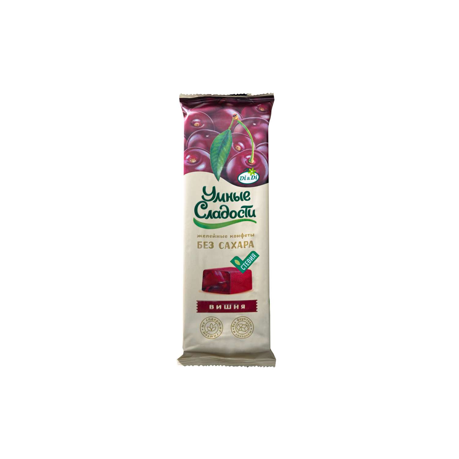 Конфеты без сахара Умные сладости желейные со вкусом вишни 90г х 2 пачки - фото 1