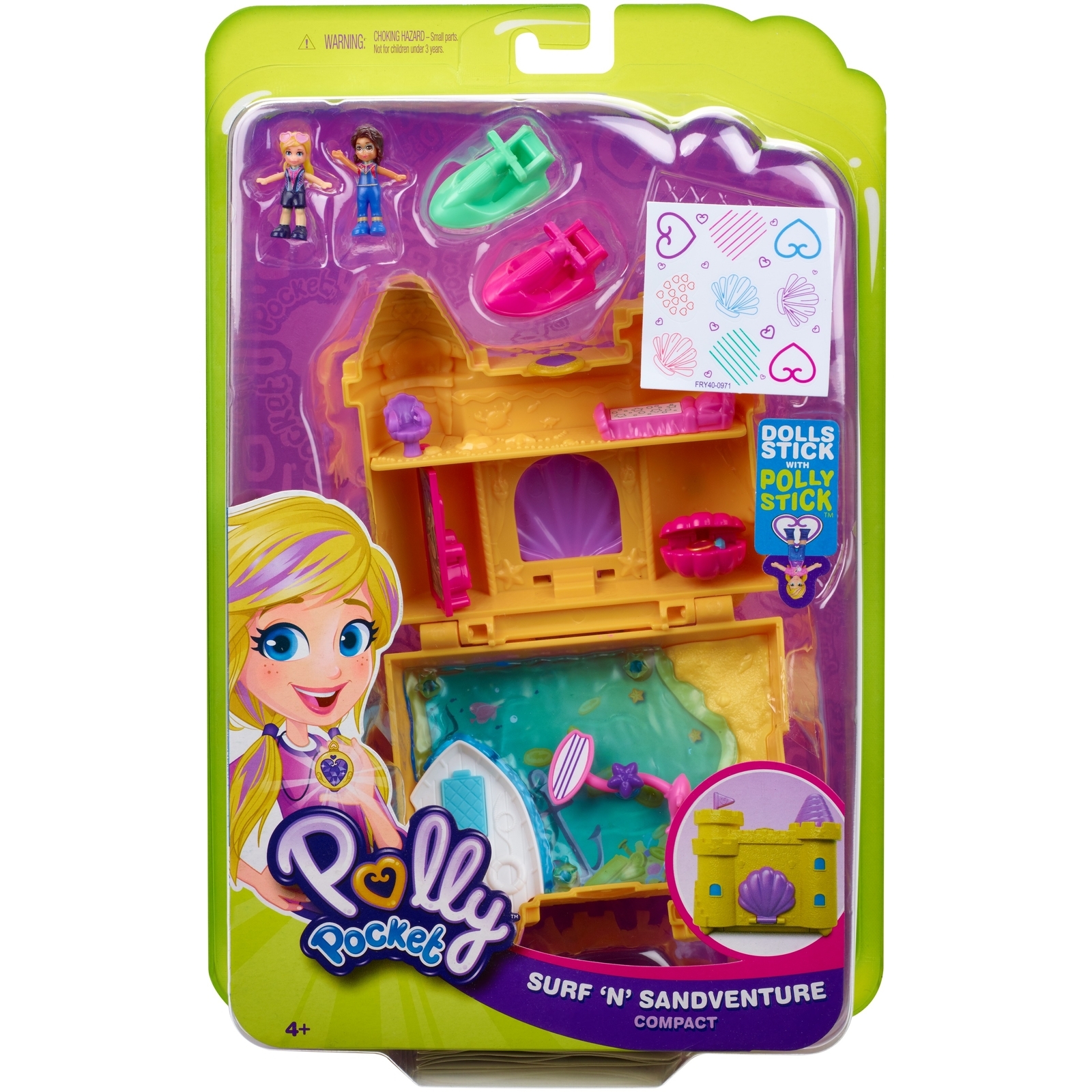 Набор игровой POLLY POCKET Серфинг и солнечные приключения компактный GCJ87 FRY35 - фото 2