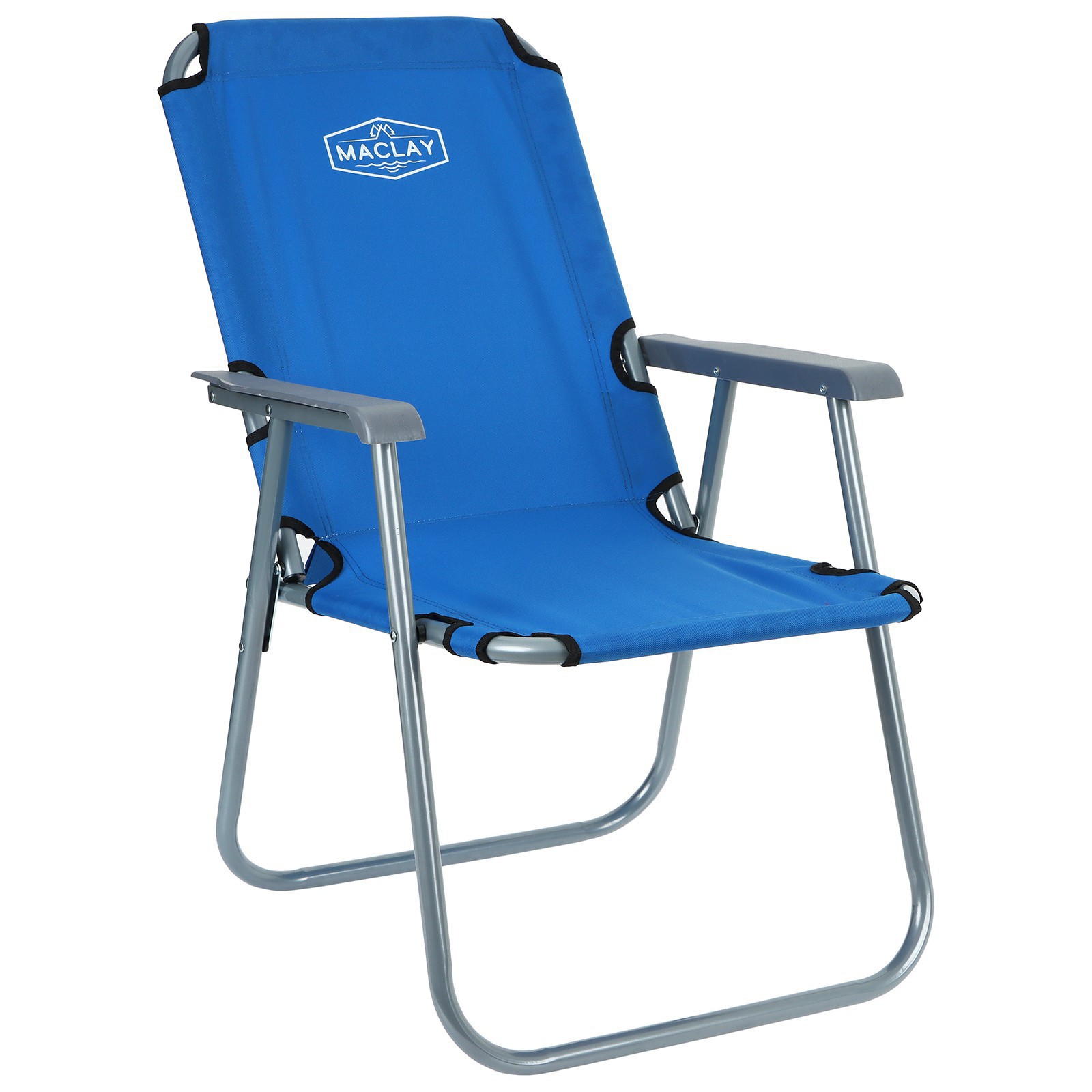 Кресло Maclay туристическое с подлокотниками р. 55 х 46 х 84 см до 100 кг цвет синий - фото 3