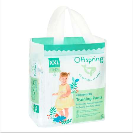 Трусики-подгузники Offspring XXL 15-23 кг 24 шт расцветка Риф