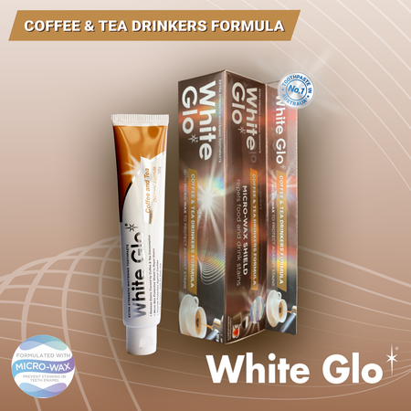 Зубная паста WHITE GLO отбеливающая для любителей кофе и чая