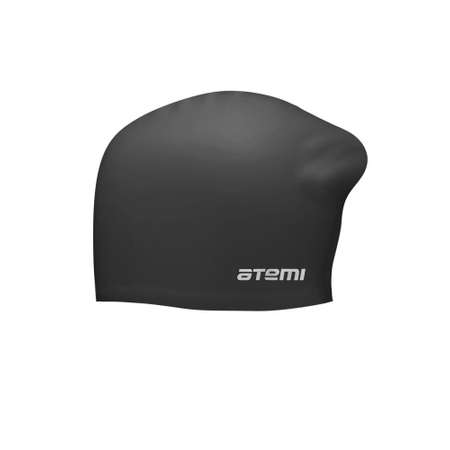 Шапочка для плавания LC-02 Atemi для длинных волос силикон объём 56-64 см цвет чёрный