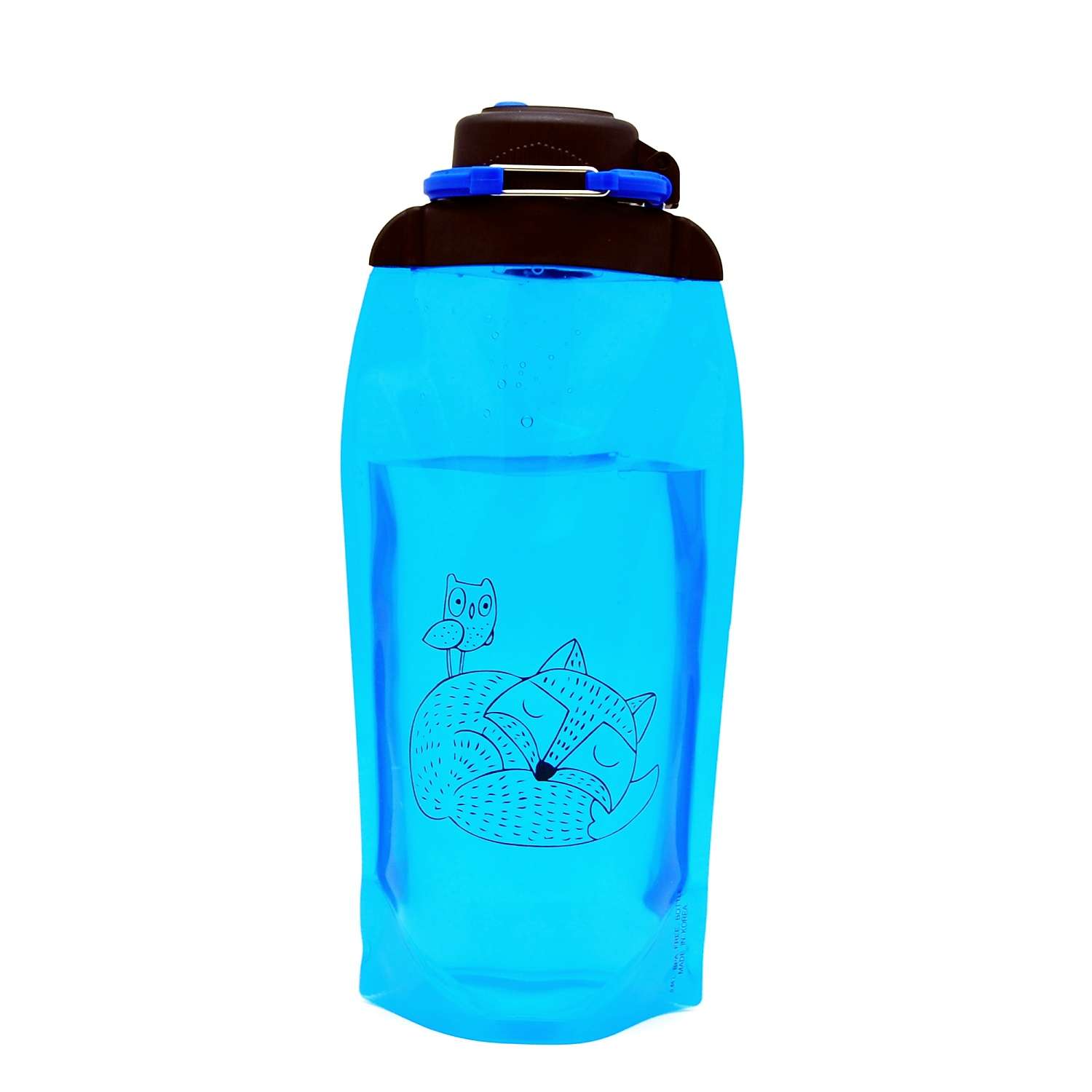 Бутылка для воды складная VITDAM синяя 860мл B086BLS 1304 - фото 1