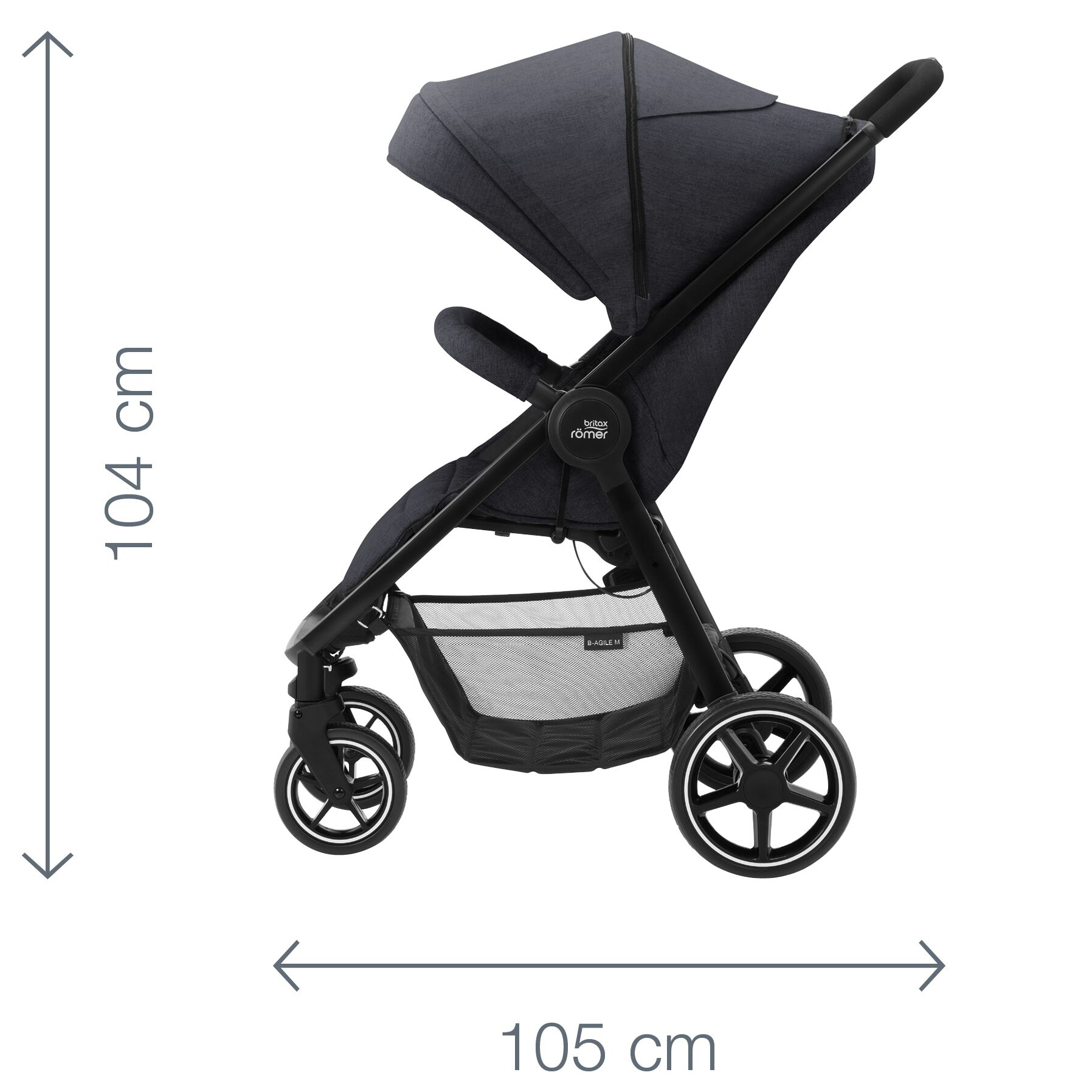 Коляска Britax Roemer B-Agile M Navy Inc - фото 8