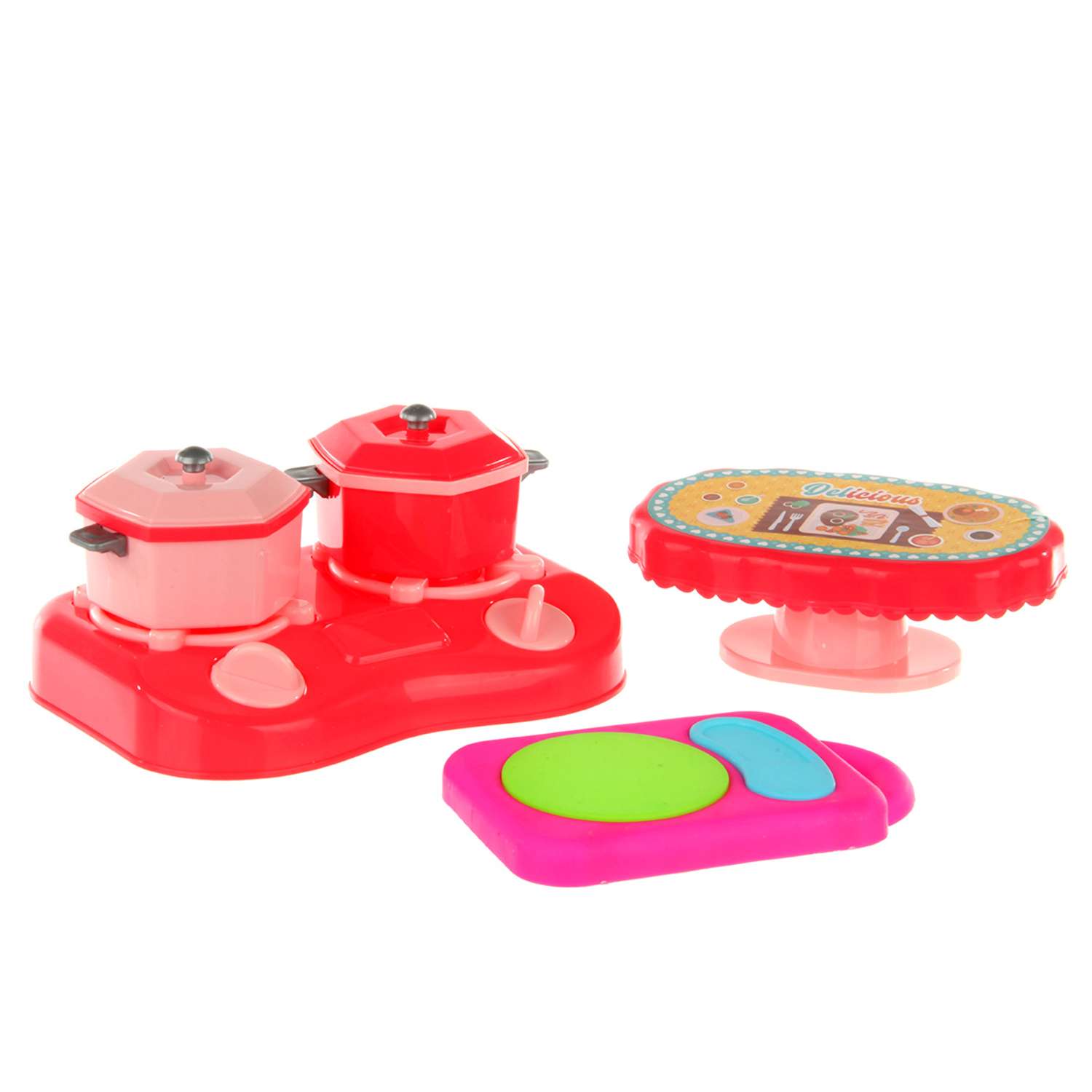 Детская посуда игрушечная Veld Co с плитой и продуктами - фото 6