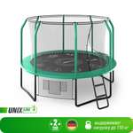 Батут каркасный Supreme 10 ft UNIX line game Green общий диаметр 305 см до 150 кг