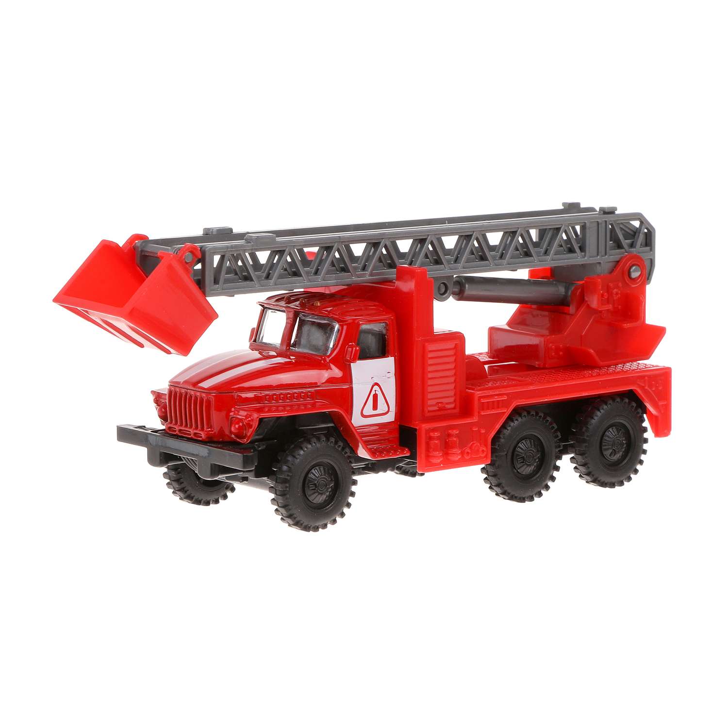 Машинка металлическая Пламенный мотор пожарная машина инерционная 870832 - фото 2